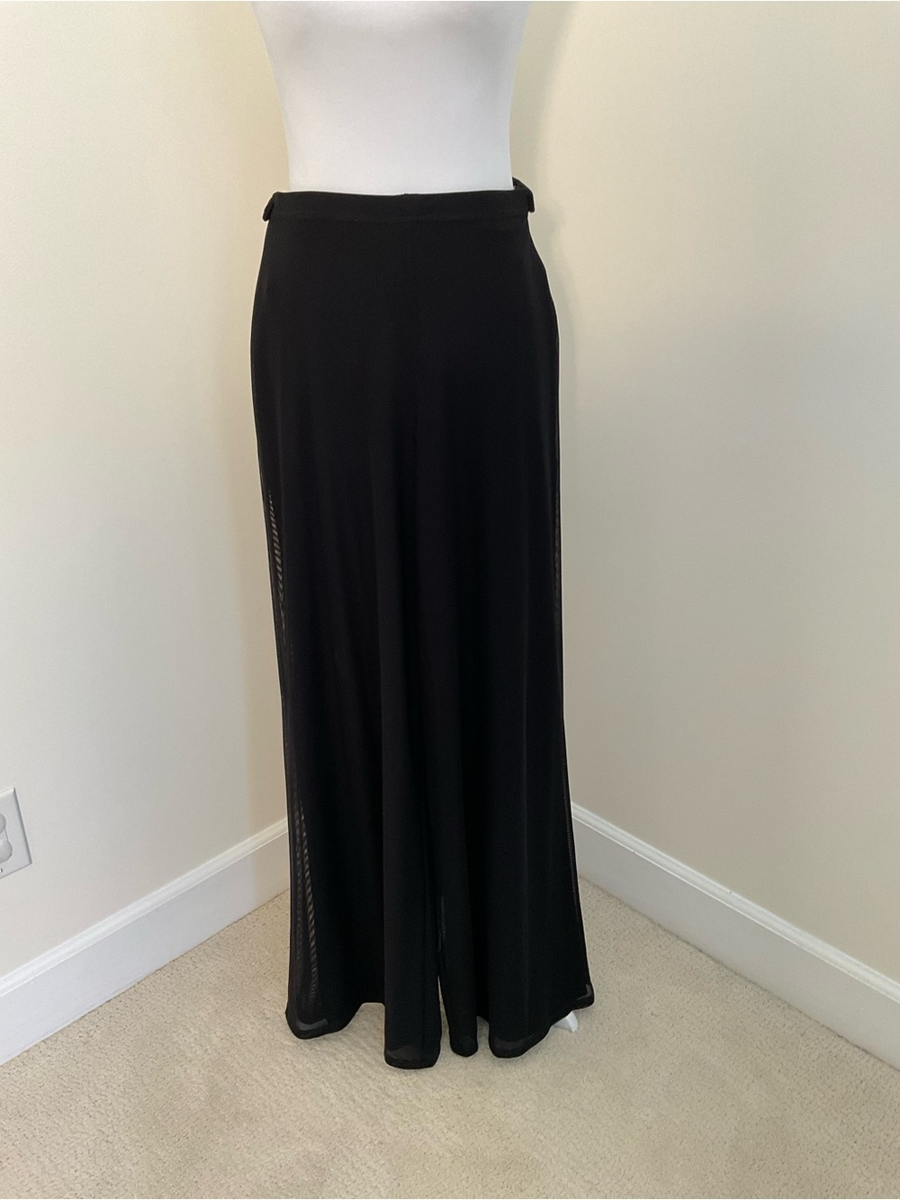 Tadashi Collection Black Wide-Leg Evening Pants